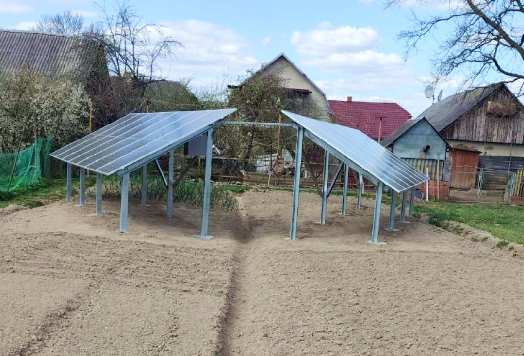 Однорядна наземна конструкція під СЕС